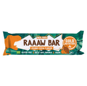 Gold Nutrition Raaaw bar čokoláda a pomeranč BIO 35 g